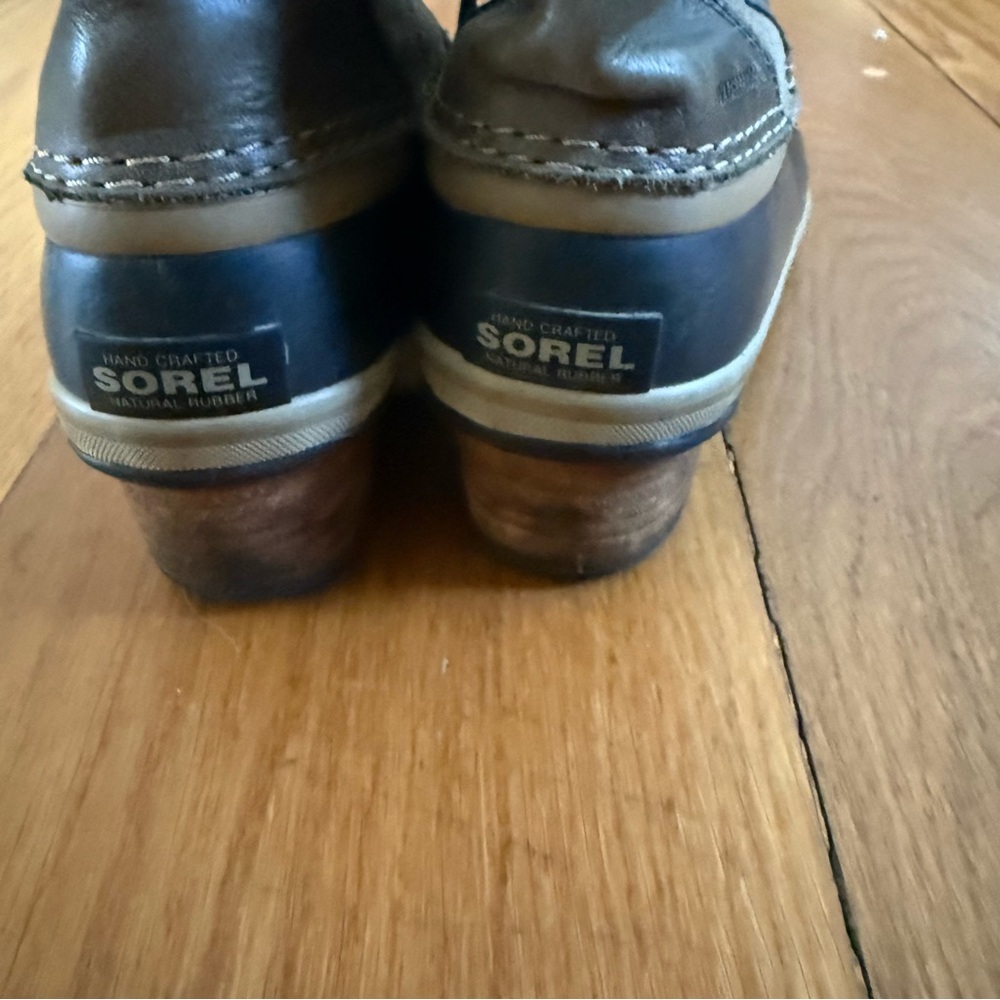 Sorel Women’s Conquest Carly II Waterproof Riding Snow Boots Size 9 Brown/Green - Picture 7 of 8